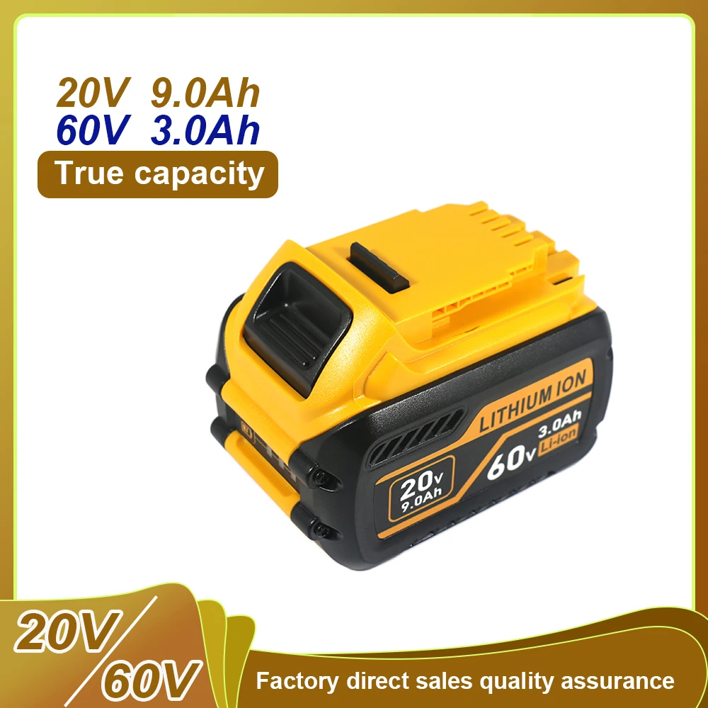 For DEWALT 60V2.0Ah 20V6.0Ah universal, DCB609 high-performance lithium-ion battery, suitable DCB206, DCB205, DCB204, DCB609