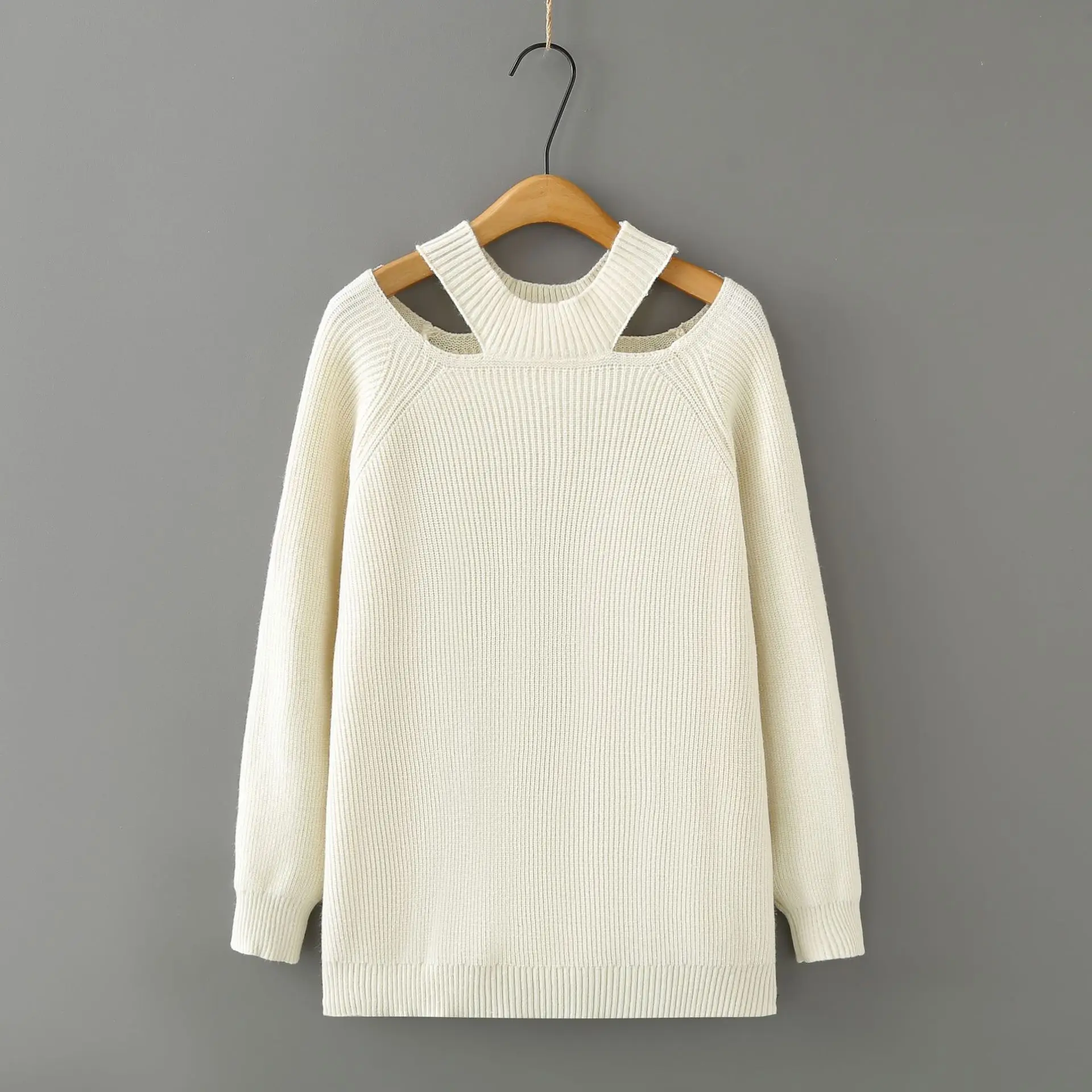 XXXXXXL سترات نسائية مقاس كبير للخريف والشتاء تصميم جديد بلوفرات سميكة مجوفة متوسطة الطول