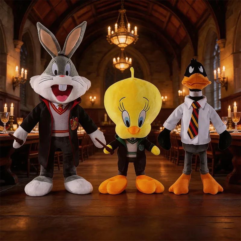 

Hot New Cute Cartoon Anime Looney Tunes Plush Toy Bugs Bunny Treety Stuffed Animal Toys Cosplay Magician Birthday Gifts