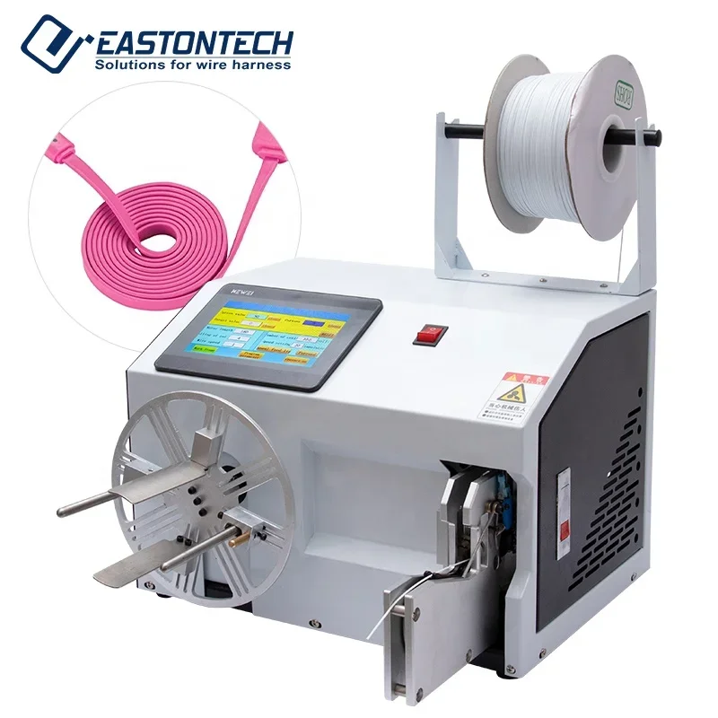 EW-20A-1 Tie Wire Length 75 - 140mm Automatic Electric Cable Coiling Winding Machine Cable Coil Winding Machine