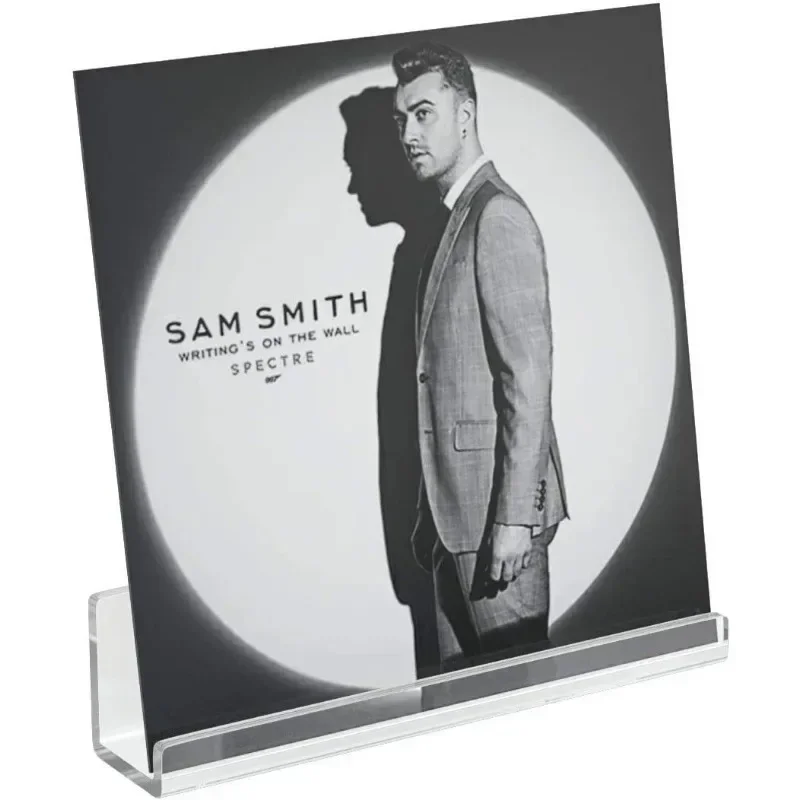 1PC 4-inch Acrylic Record Stand CD Display Stand Wall-mounted Album Display Vinyl Record Decorative Painting Surrounding Display
