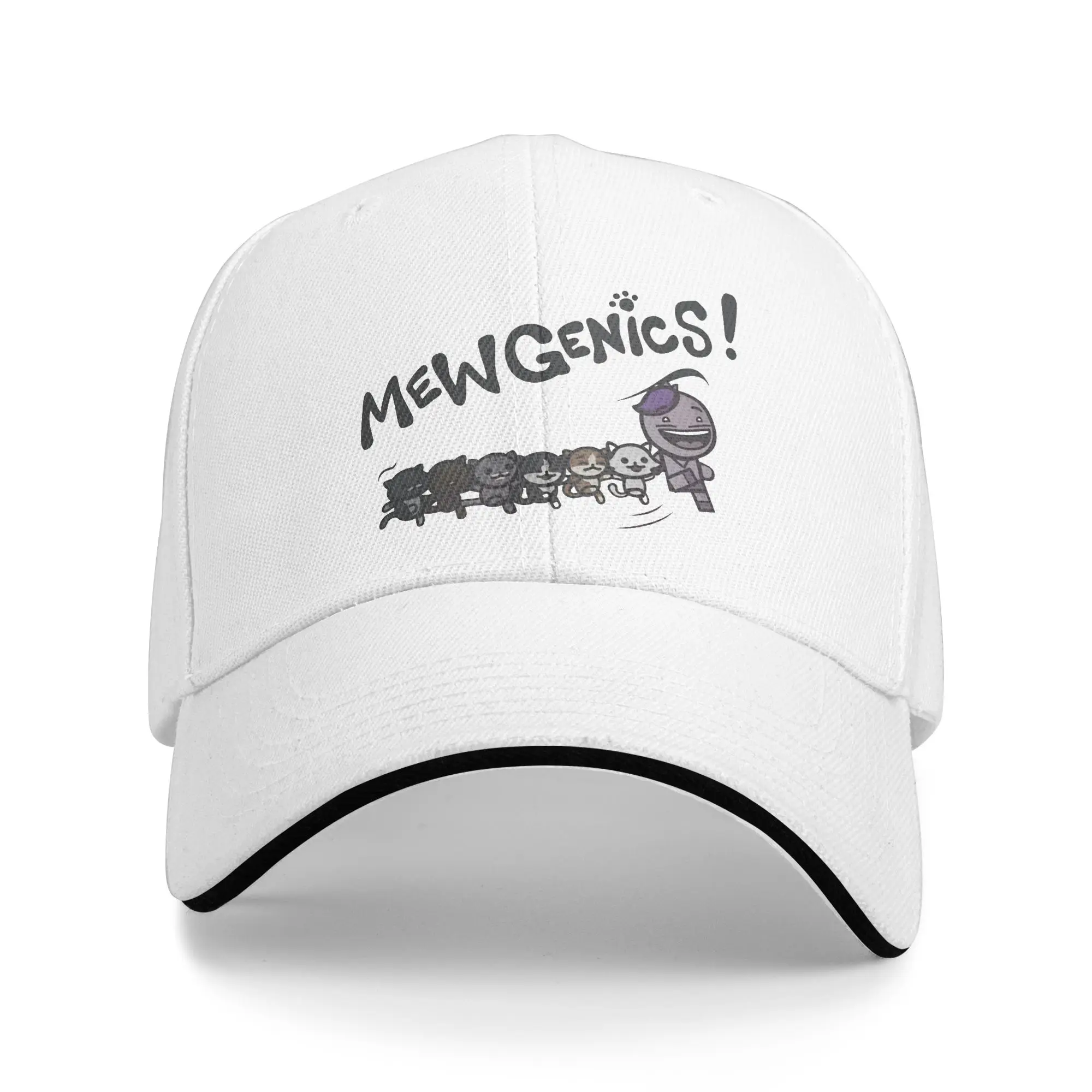 Czapka z daszkiem M-Mewgenics Cat Cute Fan Art Sandwich Cap dla dorosłych, modna czapka baseballowa, gra indie, regulowana, golfowa, na każdą porę roku