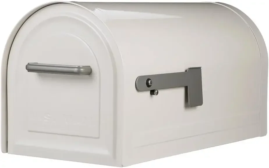 

Надежный ™ Надежный почтовый ящик из стали с замком, одобренный USPS, для наружного использования, белый, большой, устанавливаемый на бордюрный камень
