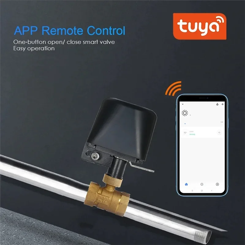 Tuya Smart 3.0 Vavle Wifi Stop Check Valve Gases Water Valve DN15 Wireless Timer Switch Control For Alexa Google Home