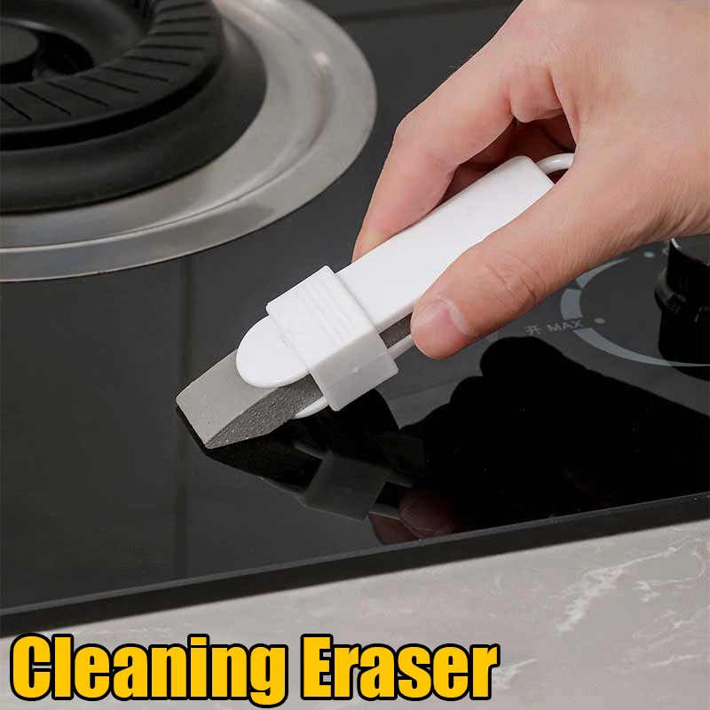 Easy Limescale Eraser Bathroom Glass Rust Remover Rubber Kitchen Scale Brush Cleaner For Pot Pan Household Cleaning Accessories