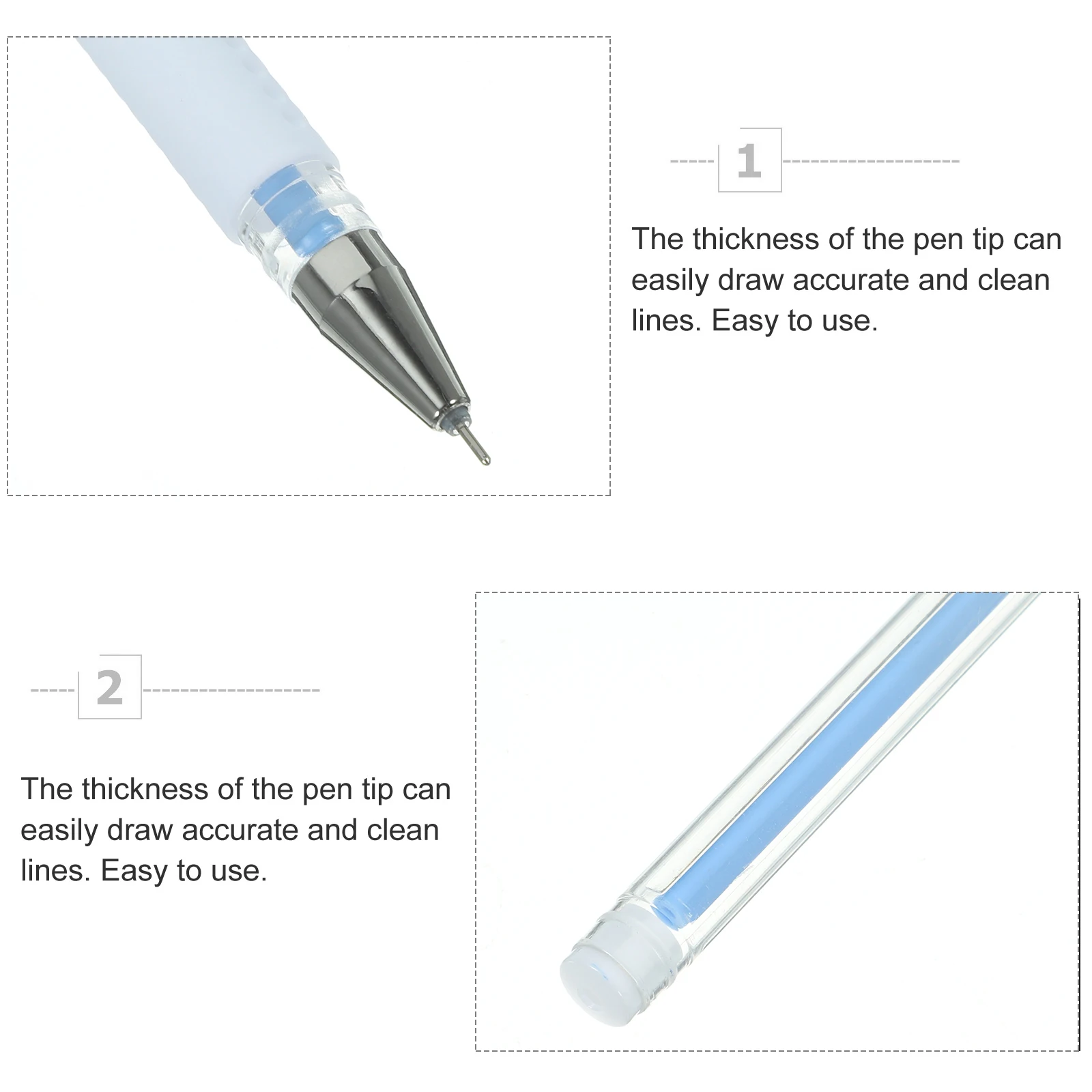 

3Pcs Waterproof Marking Pen for Skin Positioning Tattoo Marking Eyebrow Microblading Surgery Permanent Line Drawing Sweat Proof