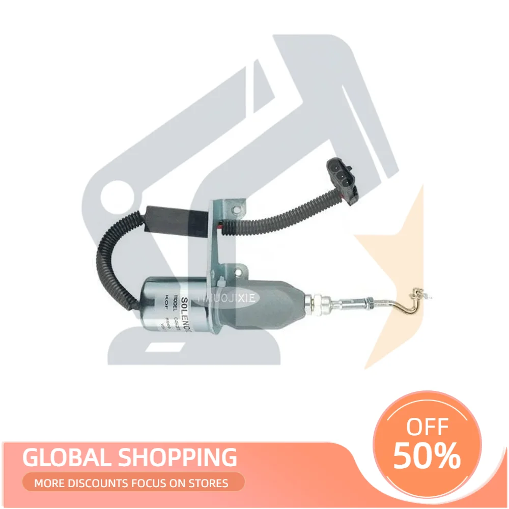 

Applicable To Cummins Flameout Solenoid Valve Stop Closing Fuel Cut-off 5295567 5346207
