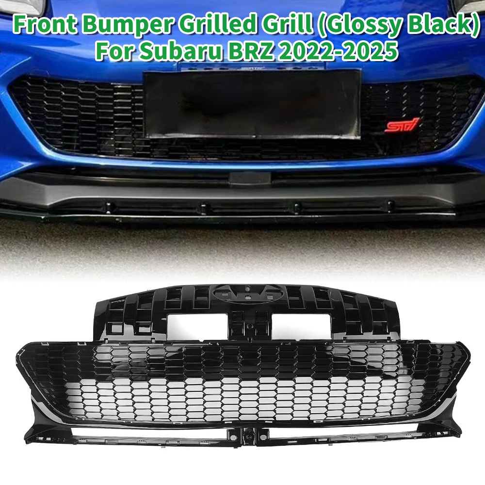 

For Subaru BRZ 2022-2025 Car Front Bumper Protector Grille Racing Grills Mesh Cover Kit Replacement Auto External Accessories