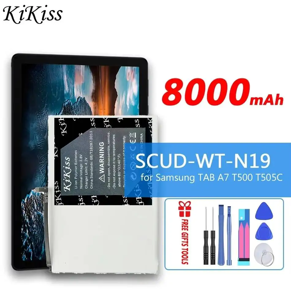 

Аккумулятор для планшета Scud-WT-N19 T500 8000 мАч для Samsung Galaxy Tab A7 10.4 2020 SM-T500 SM-T505 T505N, высокая совместимость