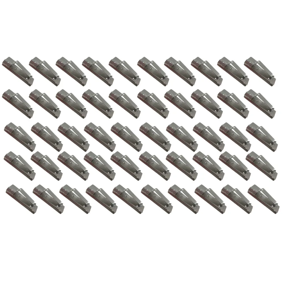 50pcs Stainless Steel Cable Clamps for Photovoltaic Cables to Maintain a Tidy and Secure Solar Power System Setup