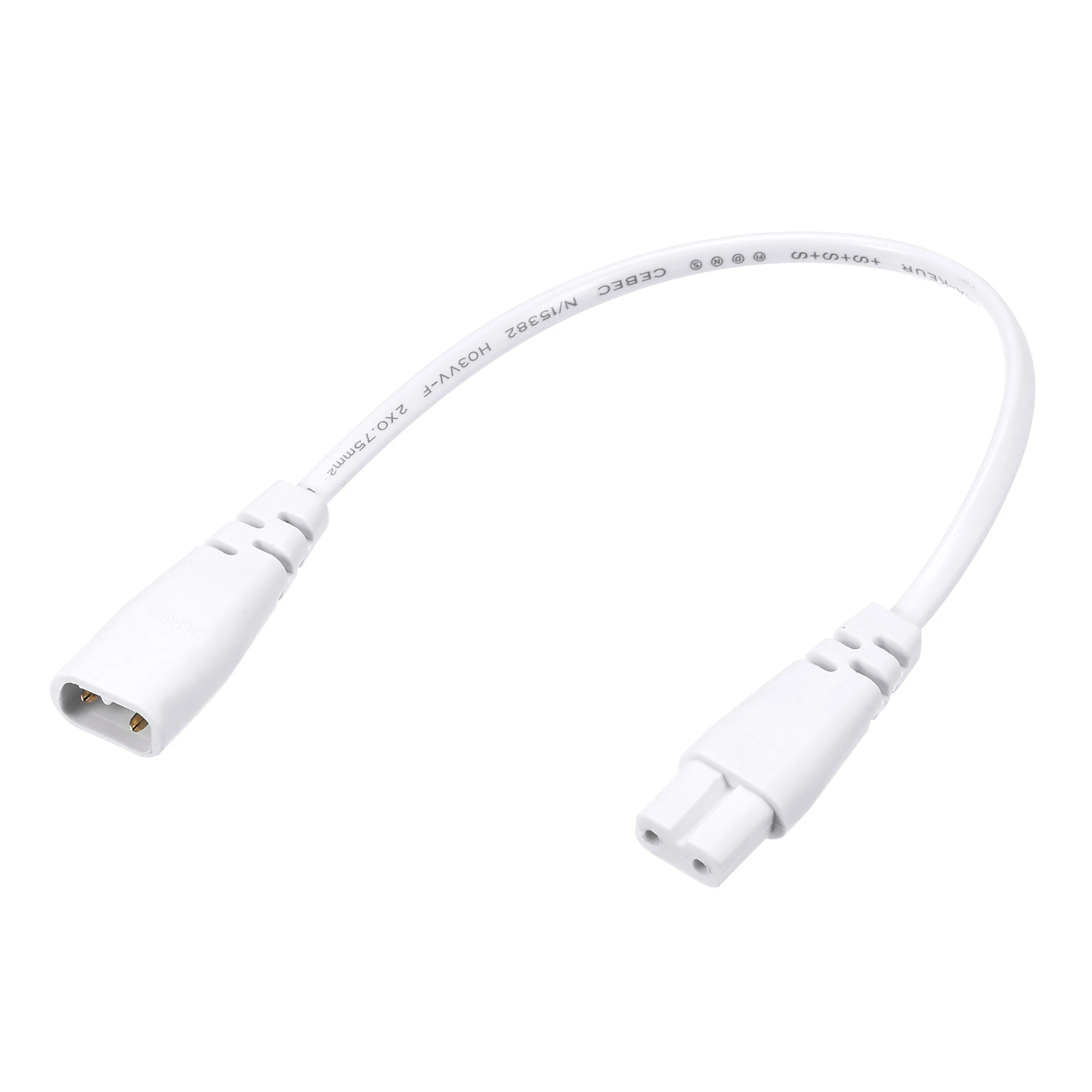 

4Pcs 30CM/50CM T5 LED Tube Extension Cable Wire 2 Pin Male to Female Cord LED Integrated Light Tube Fixture Connecting Cable