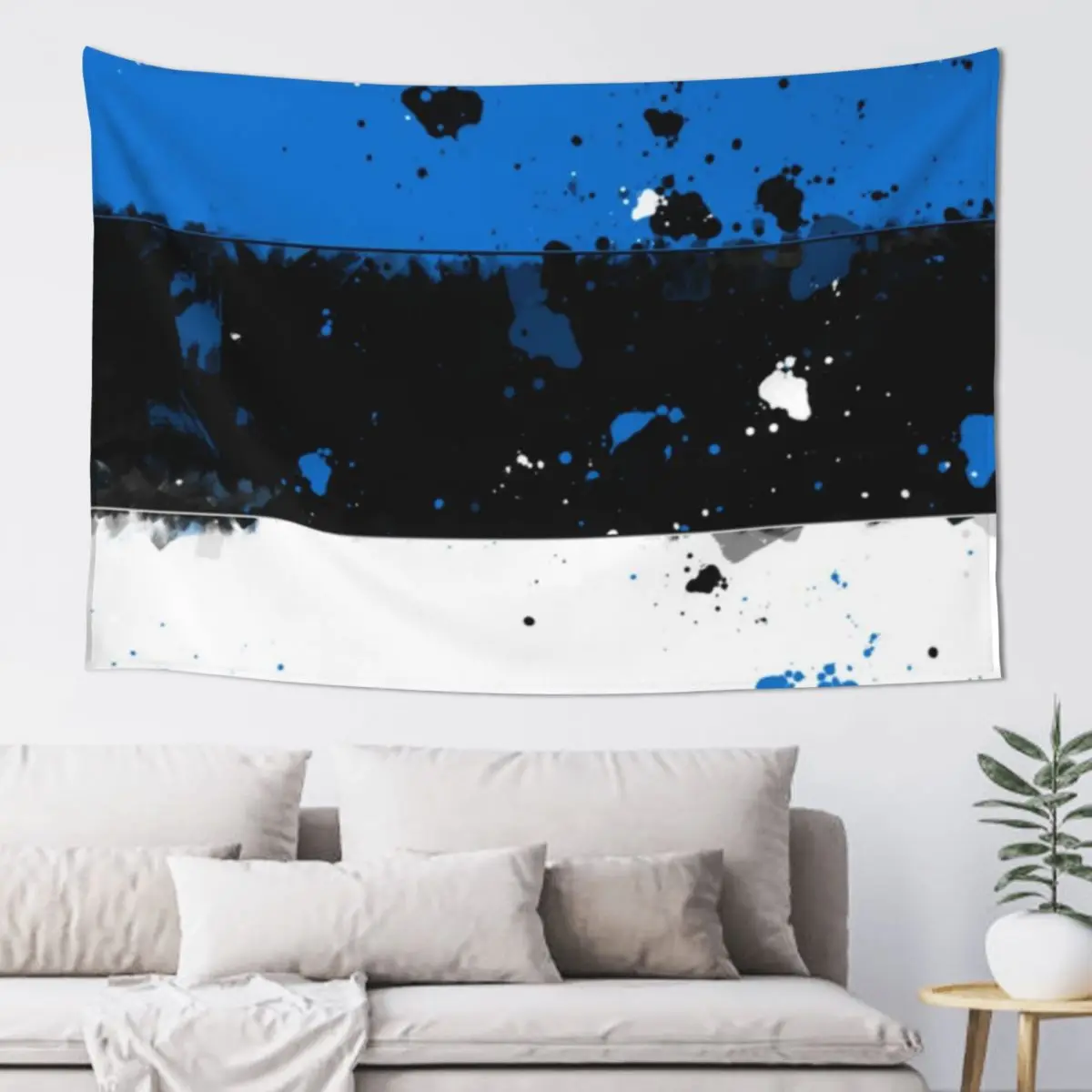 Estonia Grunge Flag Tapestry Wall Hangings Decoration Art Mural Tapestry