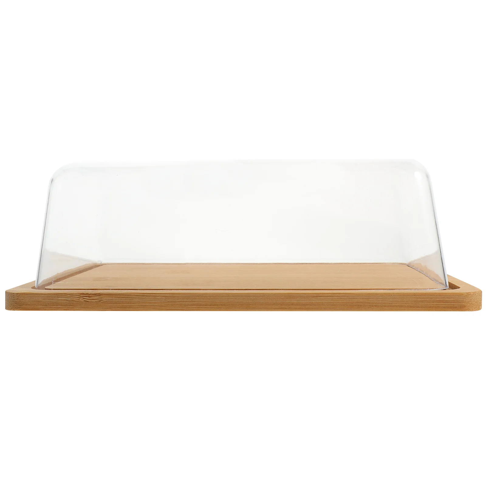 

Square Cake Stand Rectangular Cover Cupcake Acrylic Dome Dessert Plate Charcuterie Bamboo