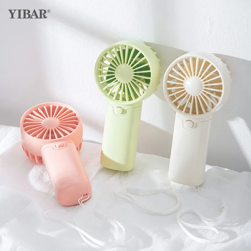 Portable Handheld Fan Small Cooling Fan Eyelash Eyelash Mute Cooler Handheld Fan Mini Rechargeable Desk Pocket Hand-held Fan