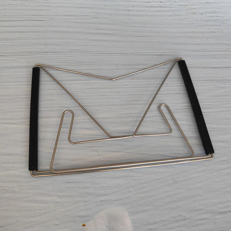 Steel Wire Portable Reading Frame Folding Bookend Music Stand Reading Book Holder Rack