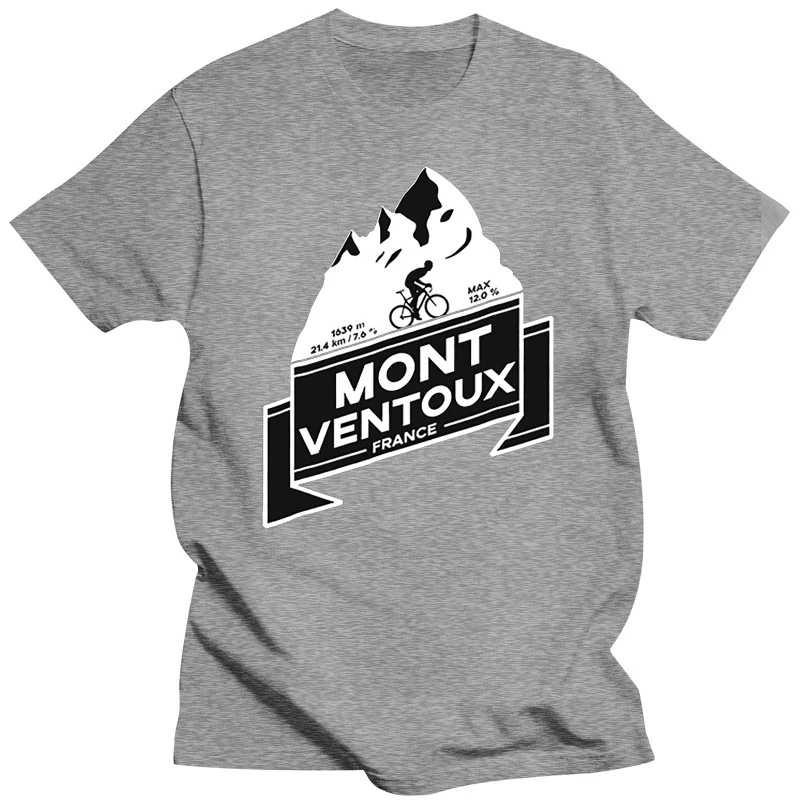 brand tee-shirt tops Mont Ventoux France Black Sweatshirts New MAN T-SHIRT unisex summer cotton t shirts Fashion Streetwear