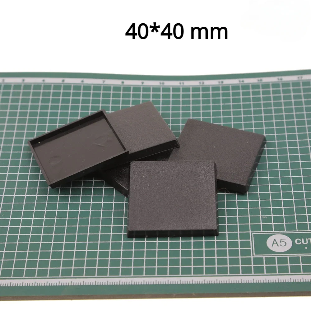 Gaming Miniaturen Base Square 40mm Base Aossquarebase Unterlage für Tischs piele und Gaming Miniaturen