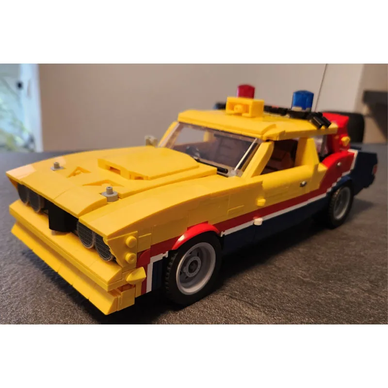 MOC-197005 سلسلة الأفلام الجديدة Supercar سباق بنة نموذج • 1247 أجزاء صبي أطفال عيد الميلاد اللبنات لعبة هدية