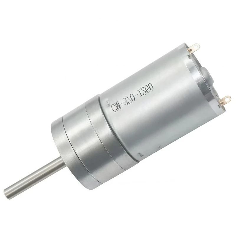 Miniature DC Speed Reduction Motor JGA25-370, with An Axle Length of 25mm, Featuring High Torque and Low Noise Operation.