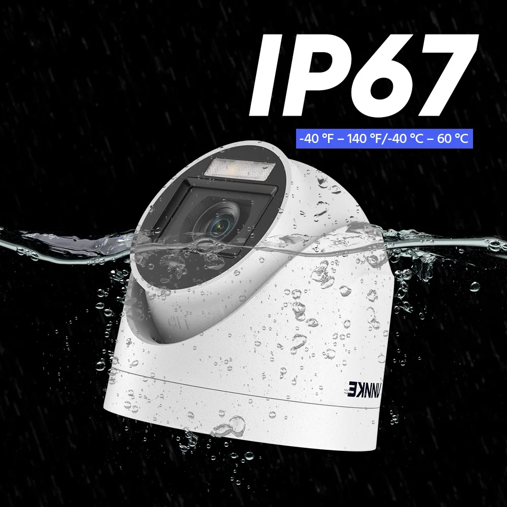 نظام كاميرا مراقبة للمنزل TVI HD 3K 5MP 8 قنوات كاميرا CCTV ضوء هجين ذكي IP67 مع محرك أقراص ثابتة 2 تيرابايت