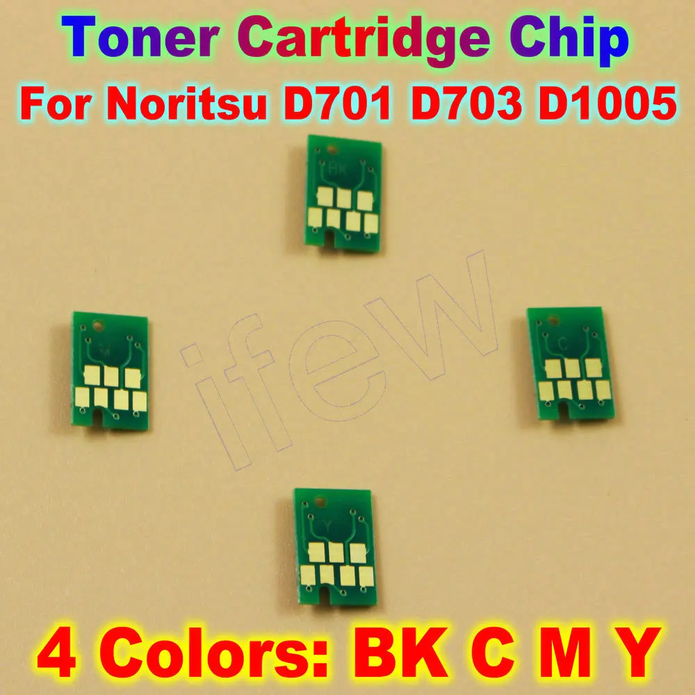 

D701 Chip D703 Ink Cartridge Printer Toner Cartridge Chips for Noritsu D703 D701 D1005 Disposable One Time Use Chip IC 4 Colors