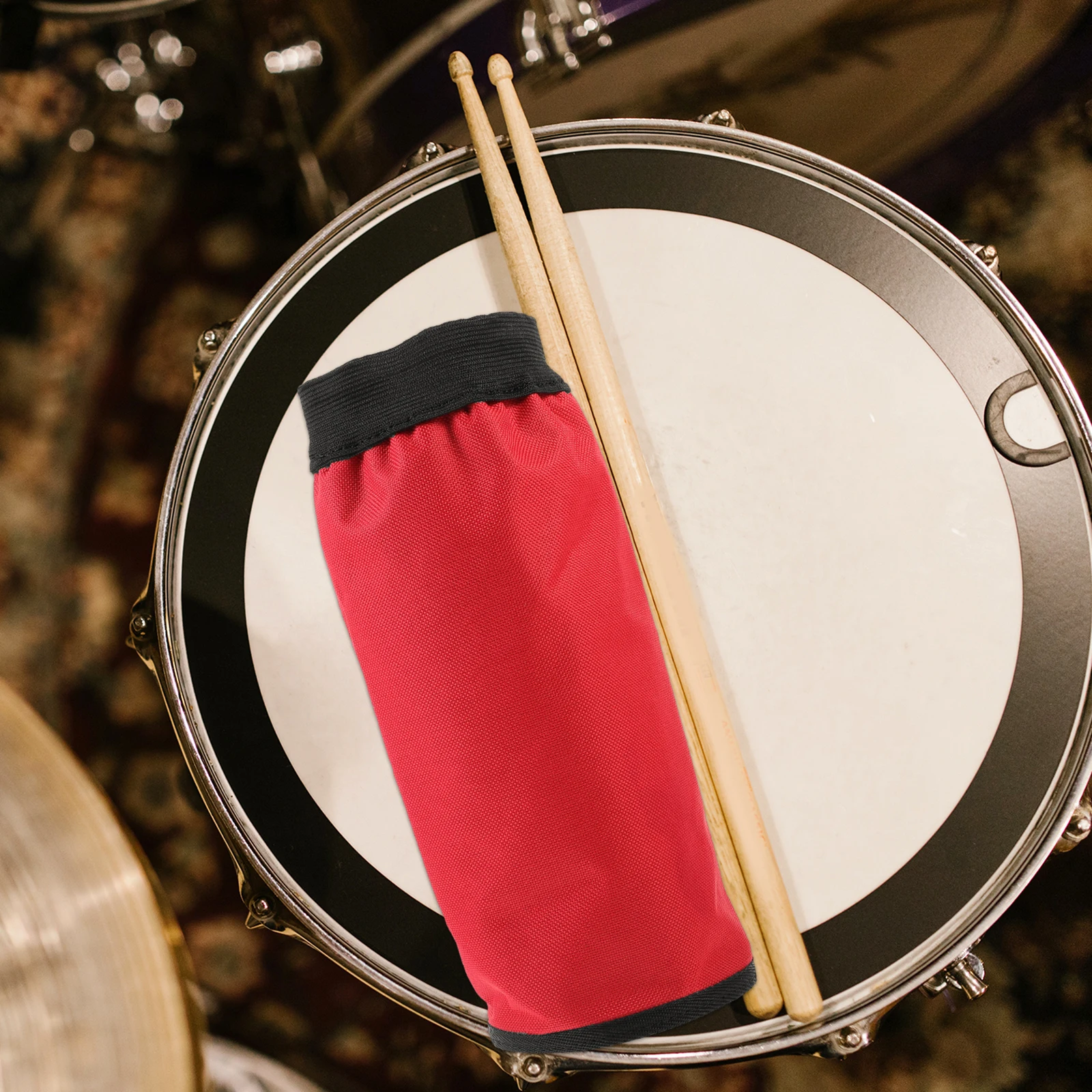 

Drumstick Barrel Durable Storage Bag Red Single Screw Large Capacity Tool ganizer For Drum Sticks Without Sticks High Quality
