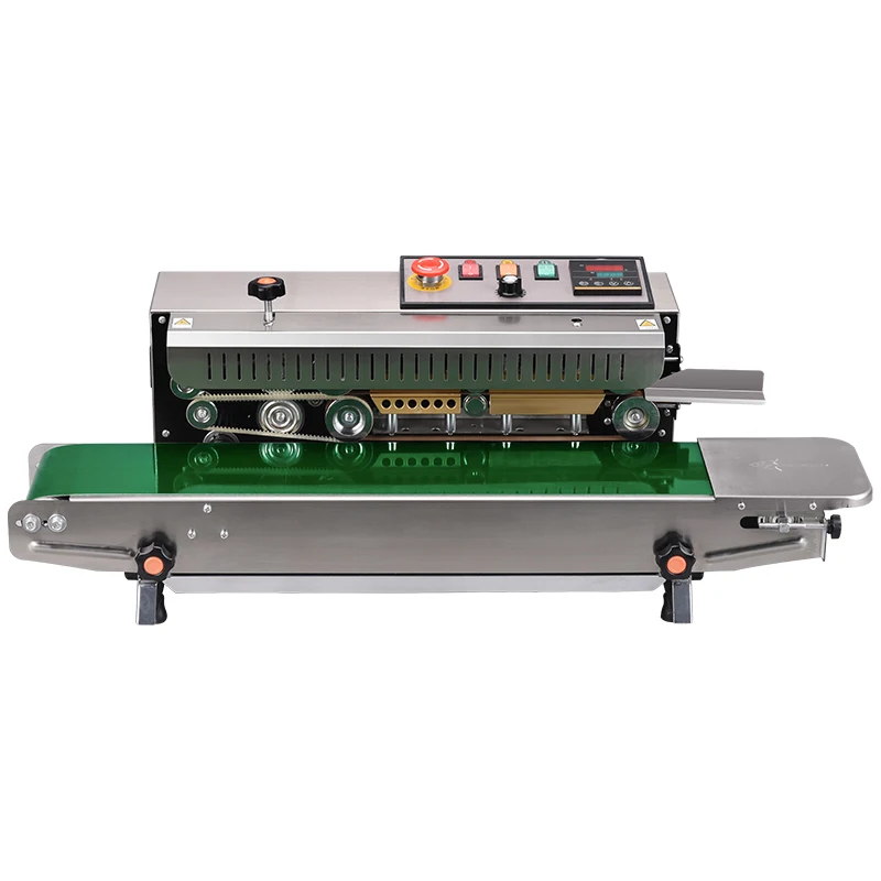 FR-770 Food Plastic Bag Aluminum Foil Bags Craft Paper Bags Band Heat Sealer Continuous Sealing Machine