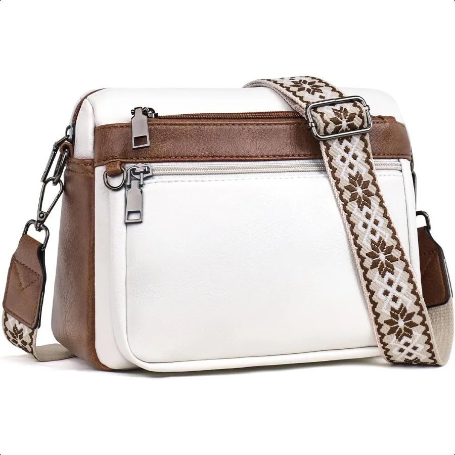

Crossbody Purses for Women TrendyVegan Leather Crossbody Bags Cell Phone Camera Shoulder Handbags with Card Slots