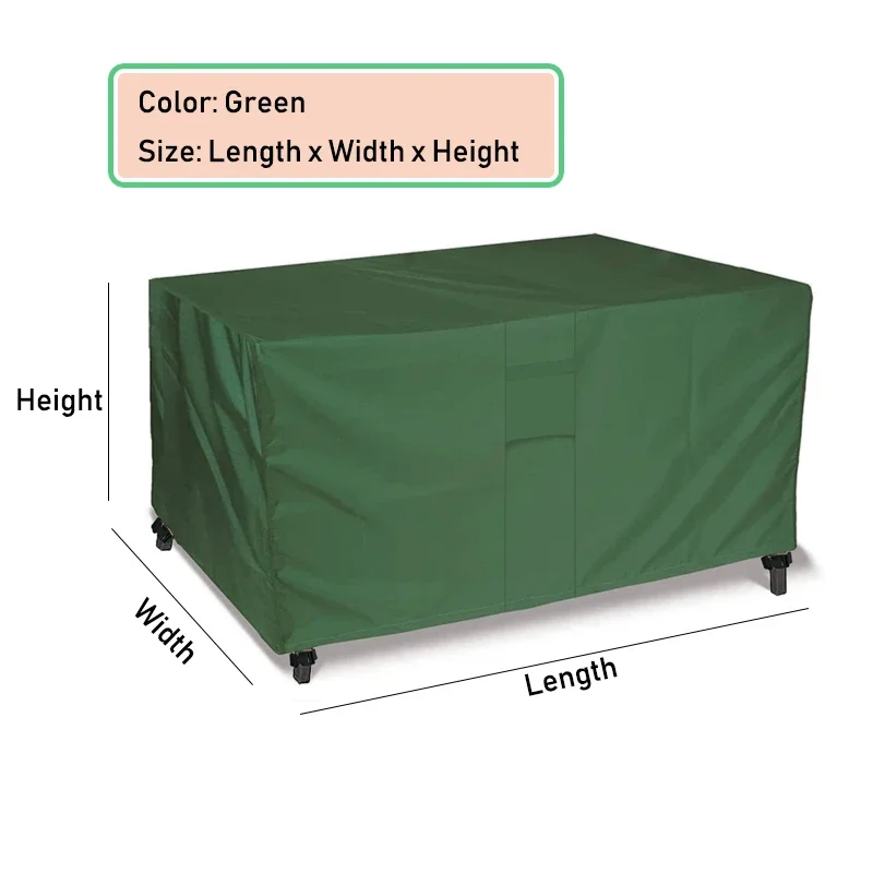 NONE HEAVY DUTY Outdoor-Gartenmöbelbezug für Sofa, Tisch, Stuhl, Terrasse, wasserdicht, winddicht, UV-beständig, gegen Regen und Schnee 3