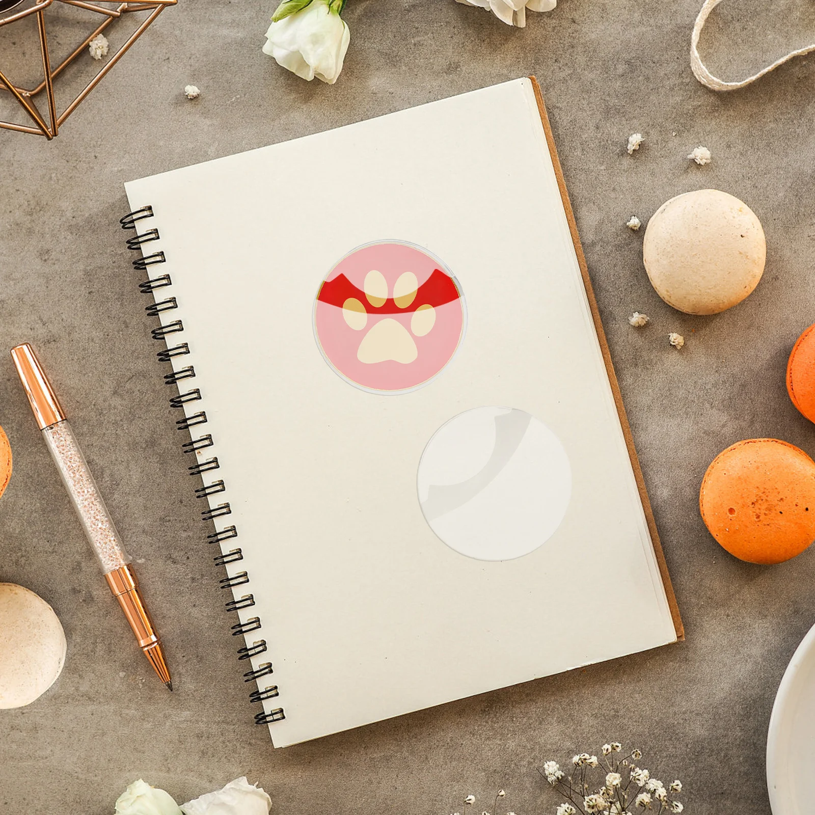 10 قطعة حامل شارة مستديرة شديدة التحمل أغطية حماية زر الفيلم الشفاف من البلاستيك الشفاف شارة أمان متعددة الاستخدام المعدنية #5