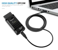 V1.99 OPcom PIC18F458 FTDI V2014 OBD2 herramienta de diagnóstico de coche para actualización flash Opel OPCOM 200603 Un cable opcom de 10-16 pines para Opel