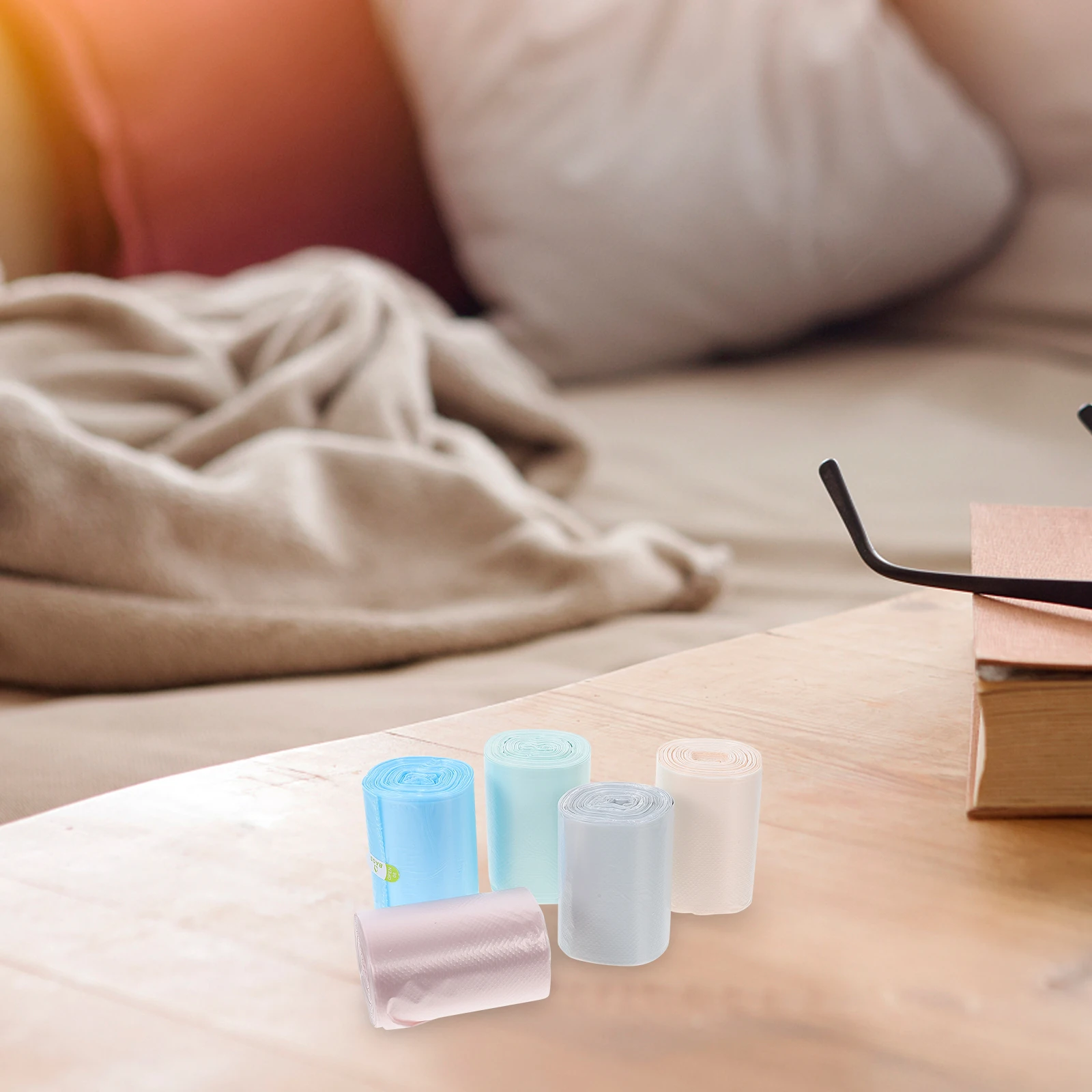 

250pcs Desktop Trash Can Bag Small Disposable PE Rubbish Garbage Liners Bin Kitchen Bedroom Office Thick Design Home