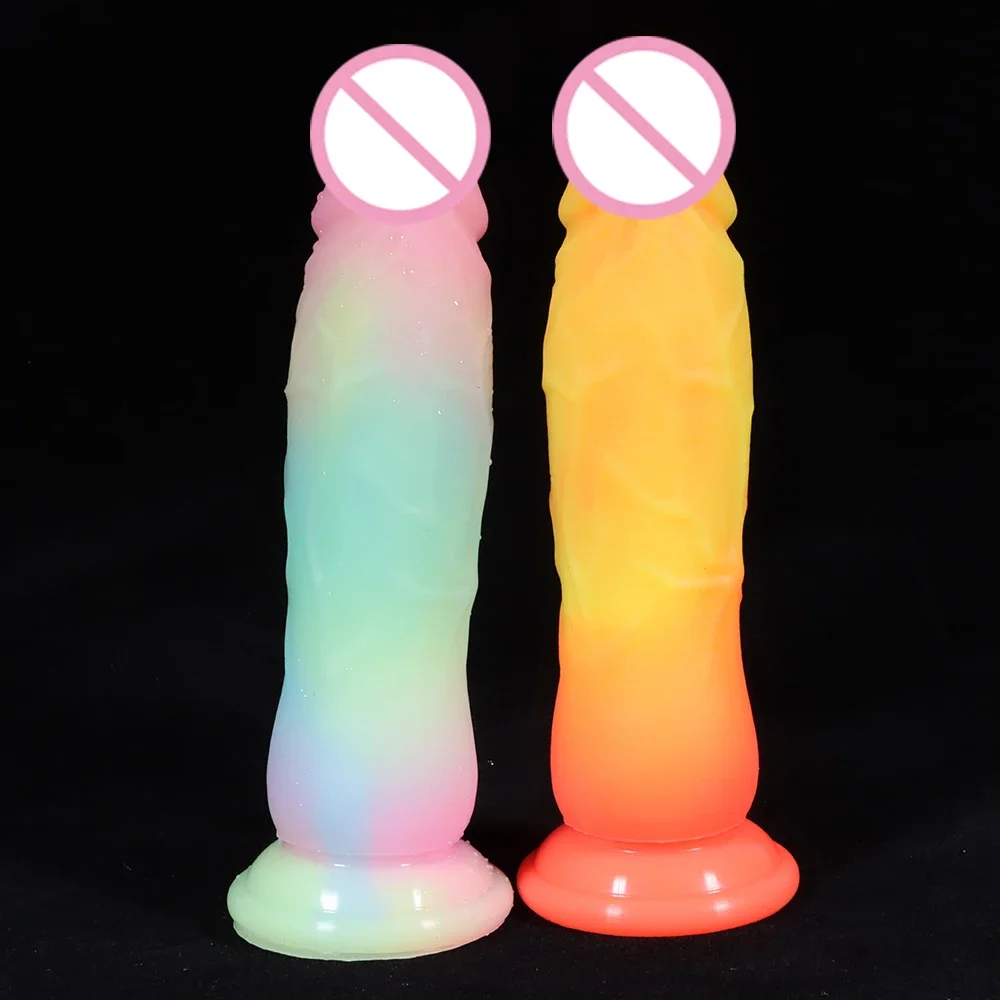 Colourful Realistic Dildos Huge Plug Anal Thick Stick Soft Vagina Plug Massage for Adult 18+  Female Masturbator Sex Toys