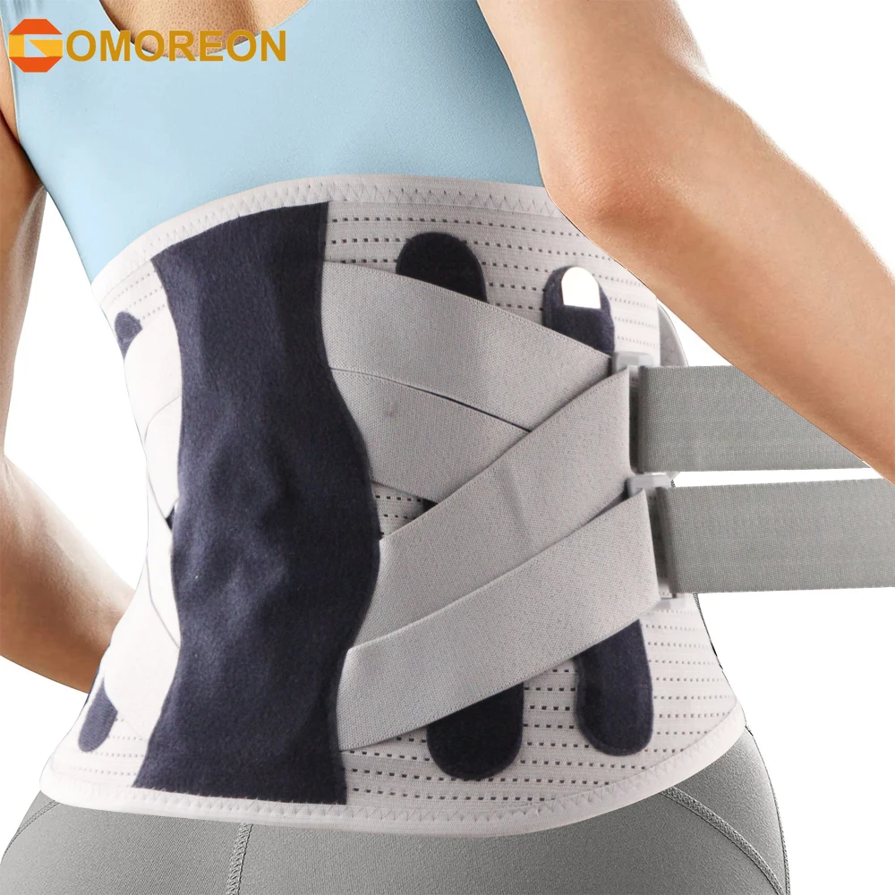 

Back Brace for Lower Back Pain Relief with 5 Metal Stays,Back Support Belt for Men Women, Soft Breathable Fabric Lumbar Support