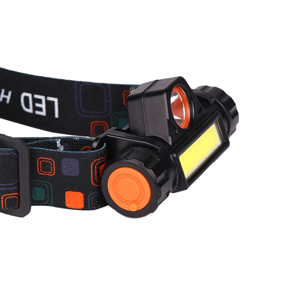 Built in 18650 Battery Sensor Led Headlamp XP-G Q5 Head Flashlight Lamp Headlight 2500lm Cob  Working Light