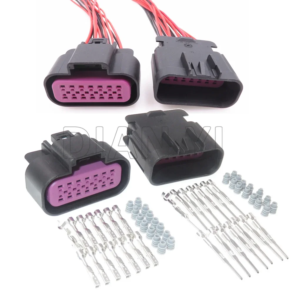1 Set 14 Way AC Assembly Auto Urea Pump Assembly Waterproof Male Plug Female Socket 15326856 15326861 Auto Accessories