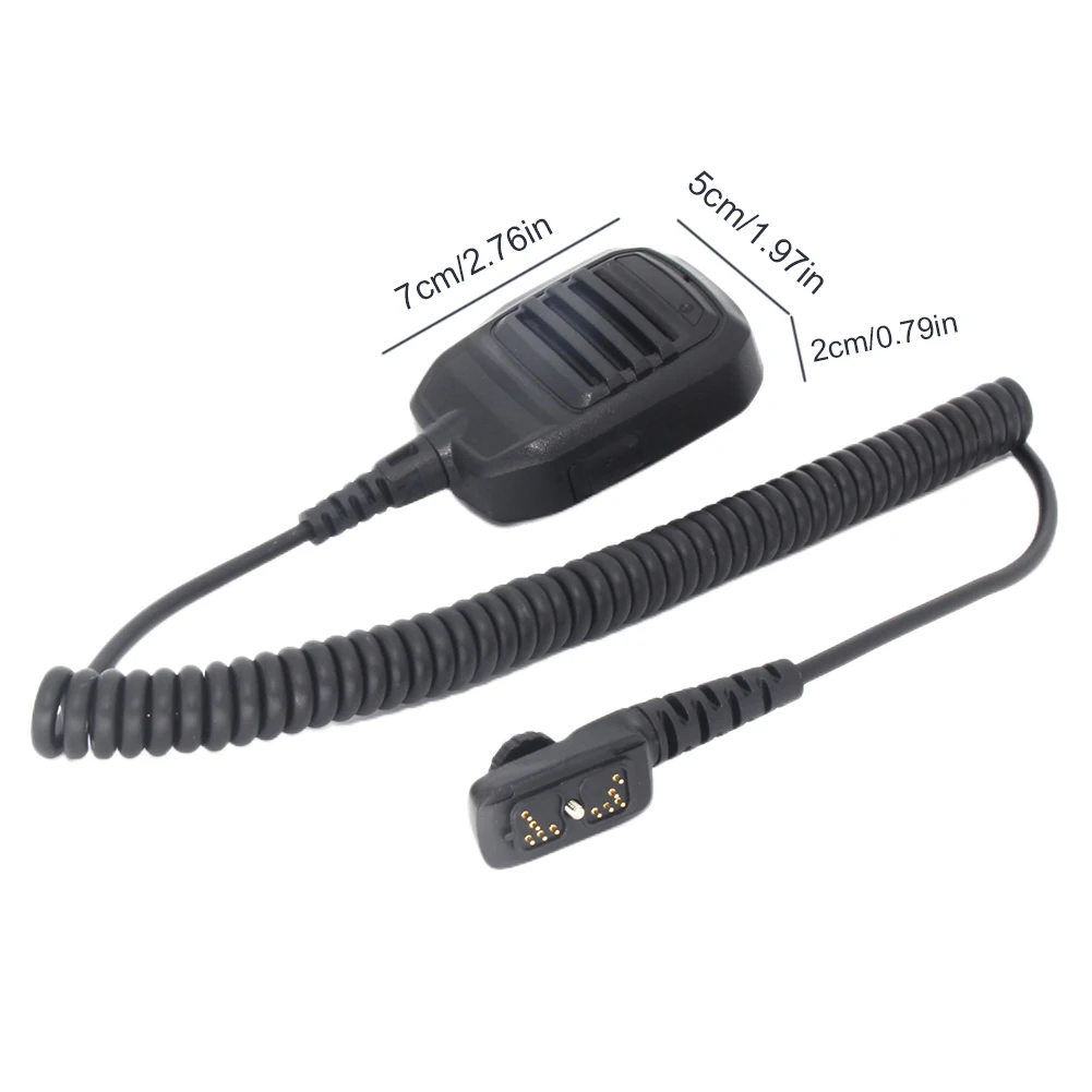 PTT Handheld Mic Microphone Waterproof Speaker Clear Sound For Hytera HYT PD702 PD700 PD700G Walkie Talkie 3.5mm Audio Jack