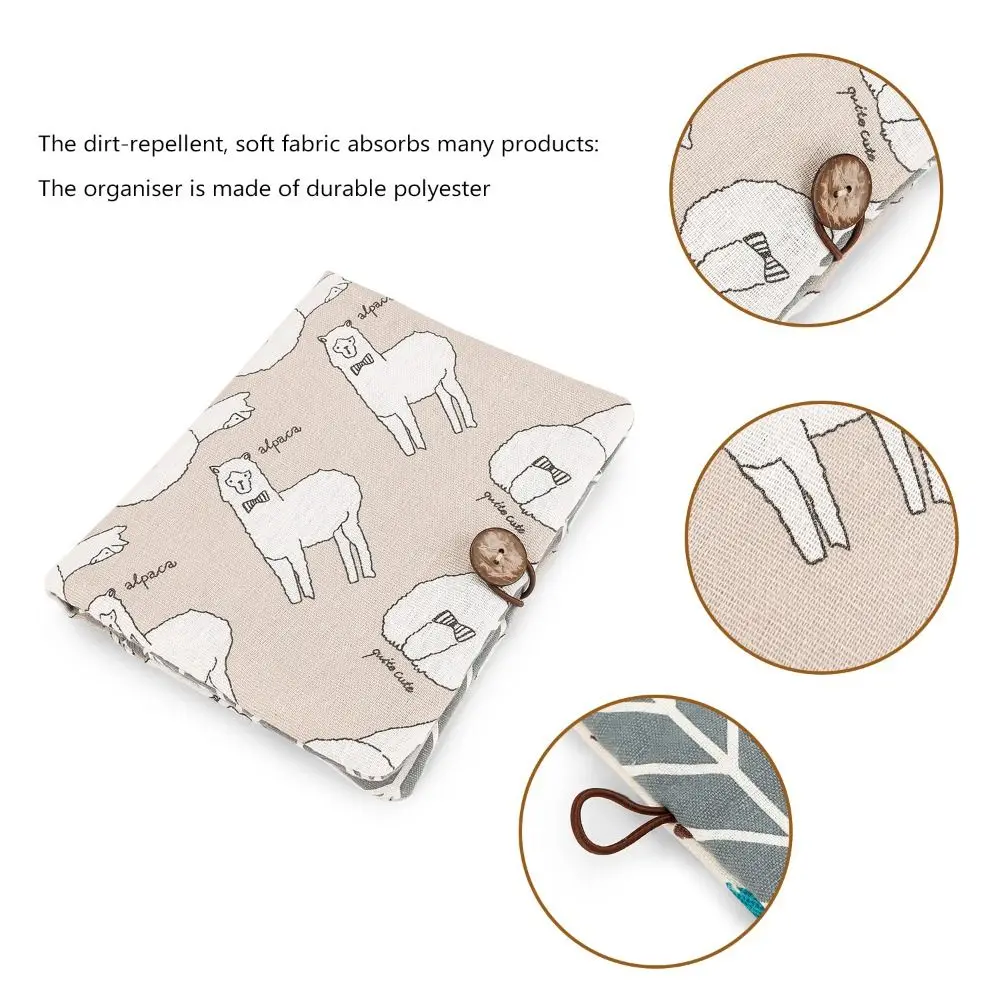 Custodia portaoggetti per pannolini per bambini con motivo a cartoni animati Organizzatori da toilette pieghevoli multiscomparto per bambini riutilizzabili portatili