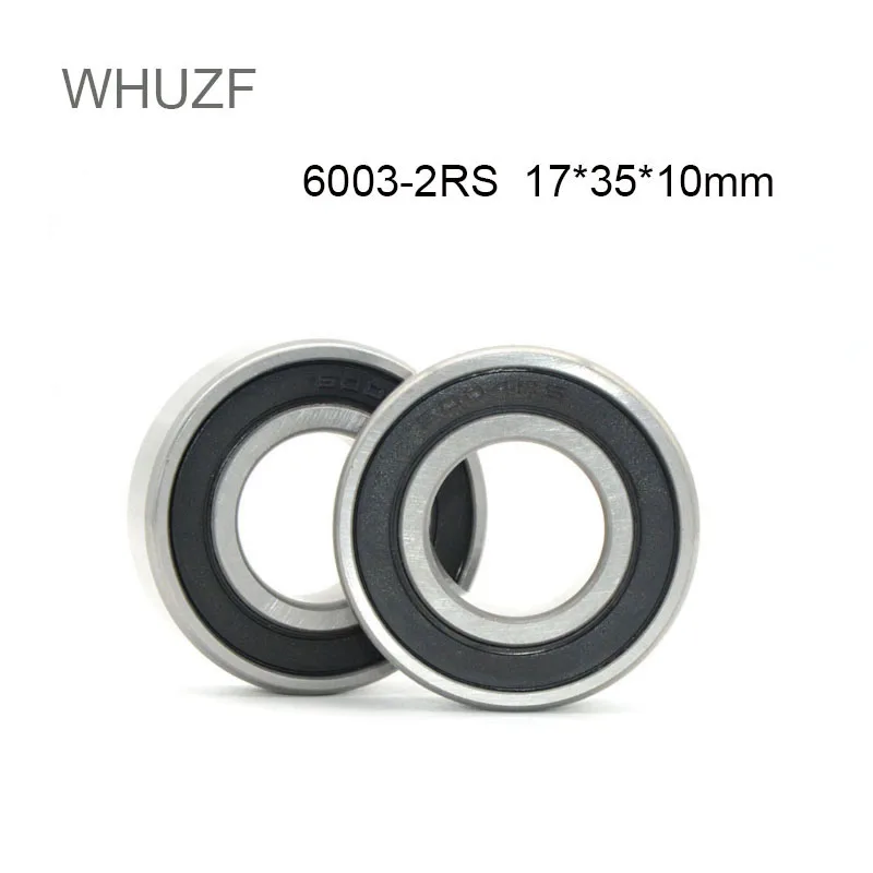 

WHUZF 10/20pcs/lot 6003RS Deep Groove Ball Bearing Rubber Cover Seal 6003-RS 6003RS 17*35*10mm 17*35*10 Bearing Steel Material