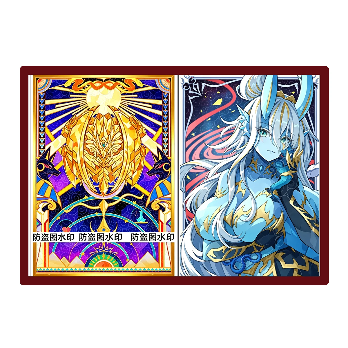 50 Stück/Set 63X90mm DIY Yu-Gi-Oh! Kartenhüllen Der Geflügelte Drache von Ra Kartenschutzhülle Geschenkspielzeug