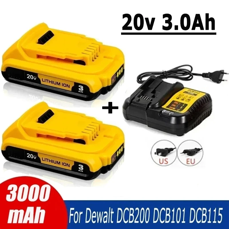 

Сменный литий-ионный аккумулятор 20 в 3 Ач DCB203 для DeWalt 18 в 20 вольт, литий-ионные батареи макс. DCB206 DCB205 DCB204 dcb200электроинструменты