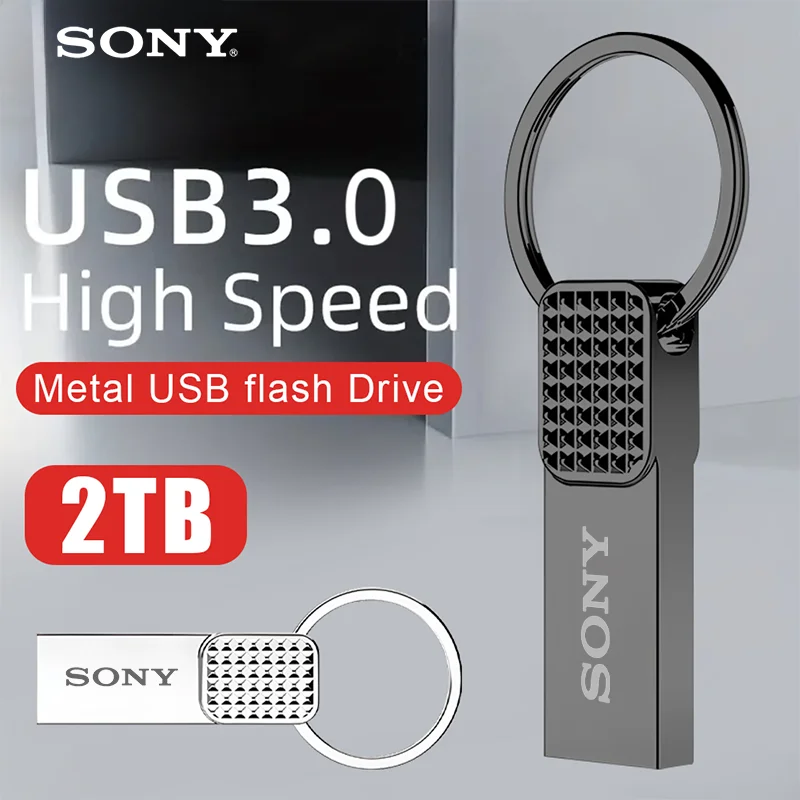 

Оригинальный USB-накопитель SONY 2 ТБ 3.0, металлический корпус, емкость 1 ТБ, 512 ГБ, 256 ГБ, высокоскоростная флеш-память, U-диск для ПК