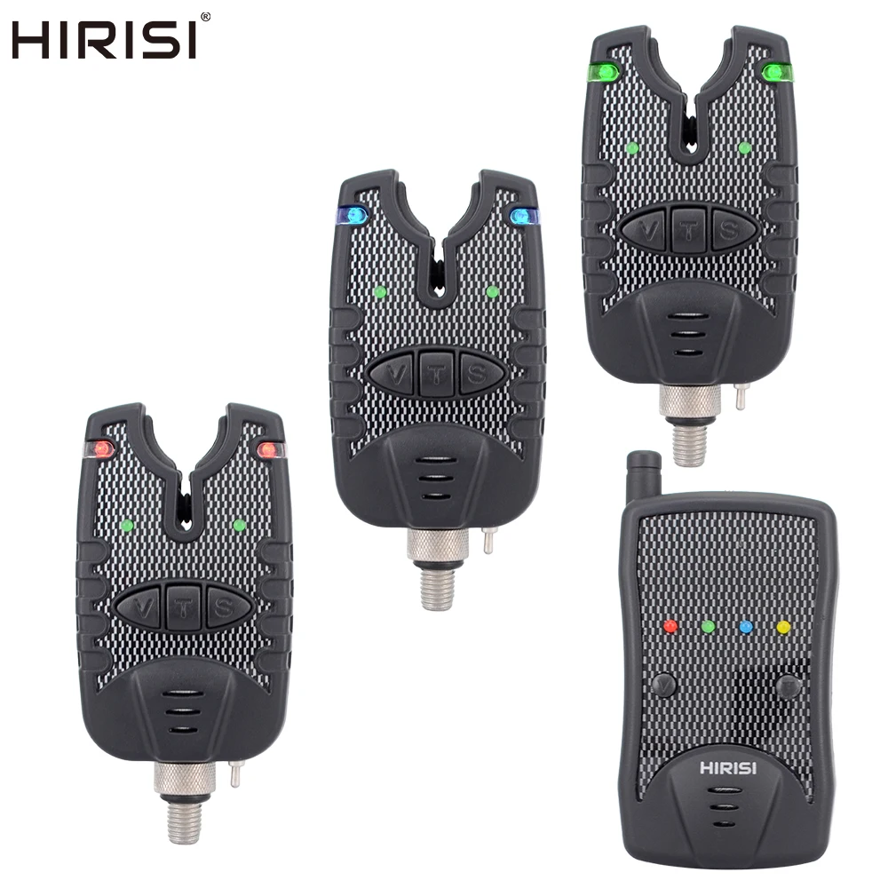 

Hirisi Wireless Carp Fishing Alarm Set Waterproof 1+ 3 Fishing Bite Alarm Indicator B1208 Fishing Accessories