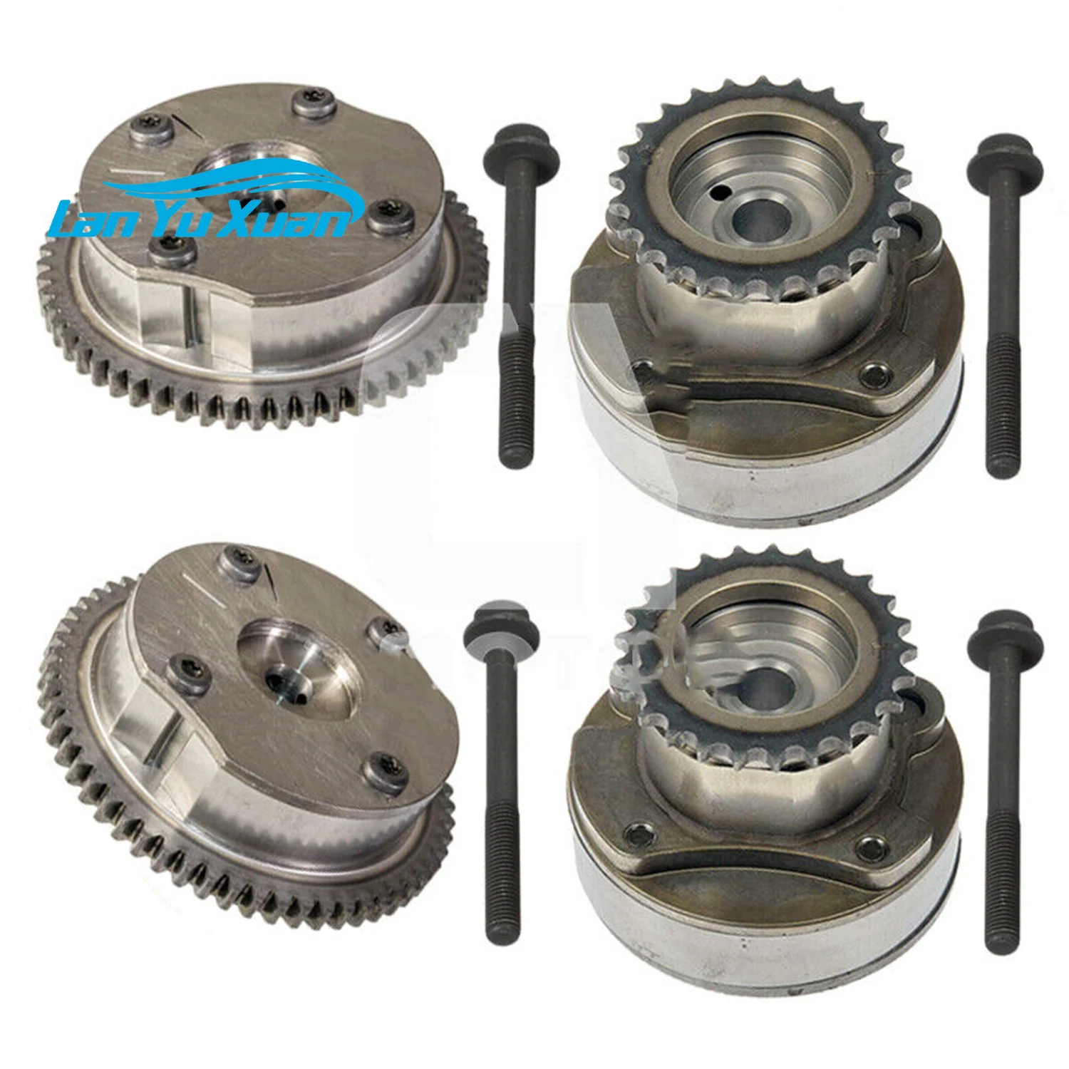 

4x Exhaust&Intake For VVT Cam Phaser For Ford Edge Explorer F-150 Mustang Lincoln MKX Mark 3.3 3.5 3.7L AT4Z-6C525-B AT4Z-6256-B