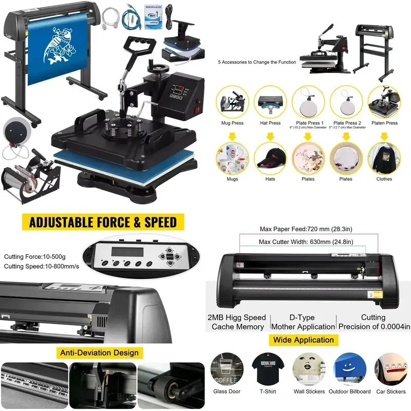 Comb 5 in 1 Heat Press Machine 12