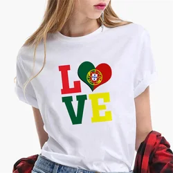 Portugal t-shirts women manga top girl anime comic clothes