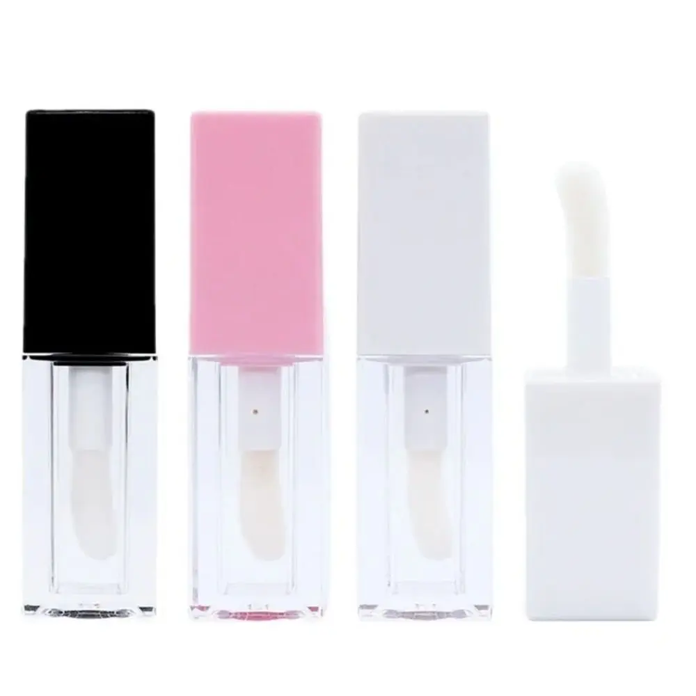 Limpar plástico Lip esmalte tubo, recipiente cosmético vazio, maquiagem ferramenta, bálsamo acessório, novo, 5ml