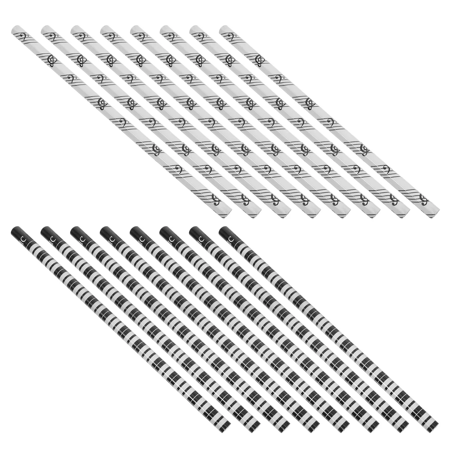 20Pcs Music Notes Pencils for Piano Treble Clef Wooden Hexagonal Pencils Cute School Supplies for Fourth Grade Classroom