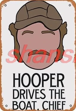 Classic Arcade Game Movies Hooper Drives The Boat Chief Wall Art Decor Metal Sign 8 X 12 Inches ADS