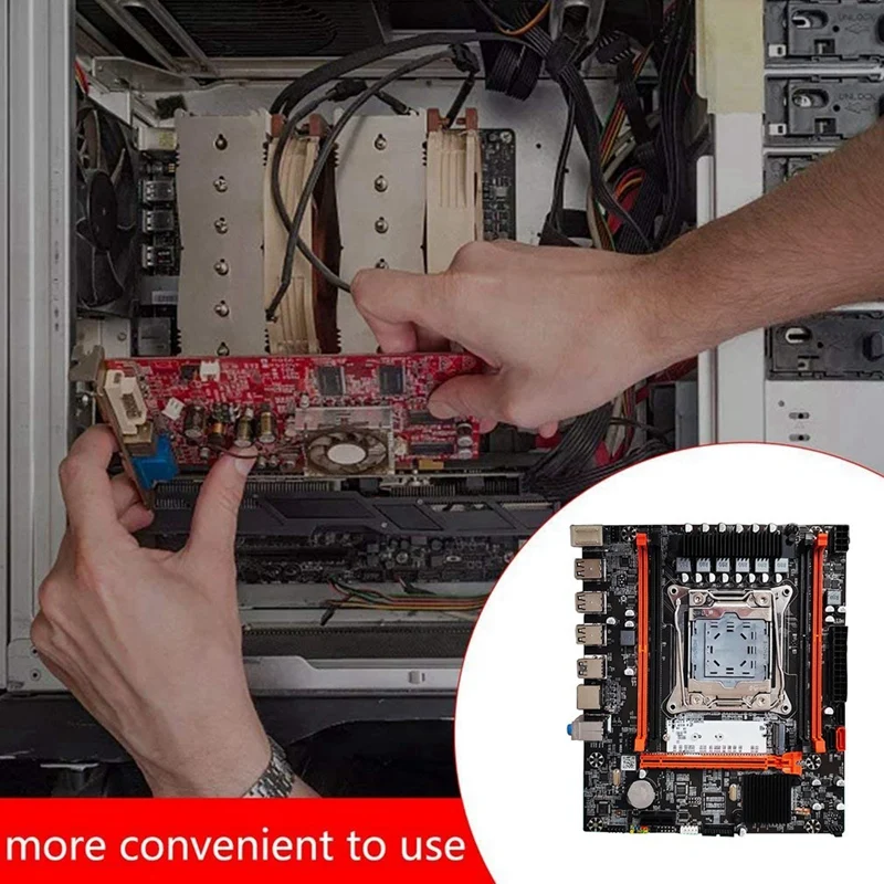 Placa base de escritorio X99H + grasa térmica LGA2011-V3 B85 Chip DDR3X4 ECC ranura M.2 NVME PCI-E 3,0 X16 SATA3.0, fácil de usar